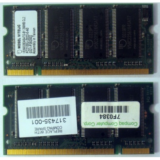 Модуль памяти 256MB DDR Memory SODIMM в Волоколамске, DDR266 (PC2100) в Волоколамске, CL2 в Волоколамске, 200-pin в Волоколамске, p/n: 317435-001 (для ноутбуков Compaq Evo/Presario) - Волоколамск