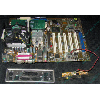 Материнская плата Asus P4PE (FireWire) с процессором Intel Pentium-4 2.4GHz s.478 и памятью 768Mb DDR1 Б/У (Волоколамск)